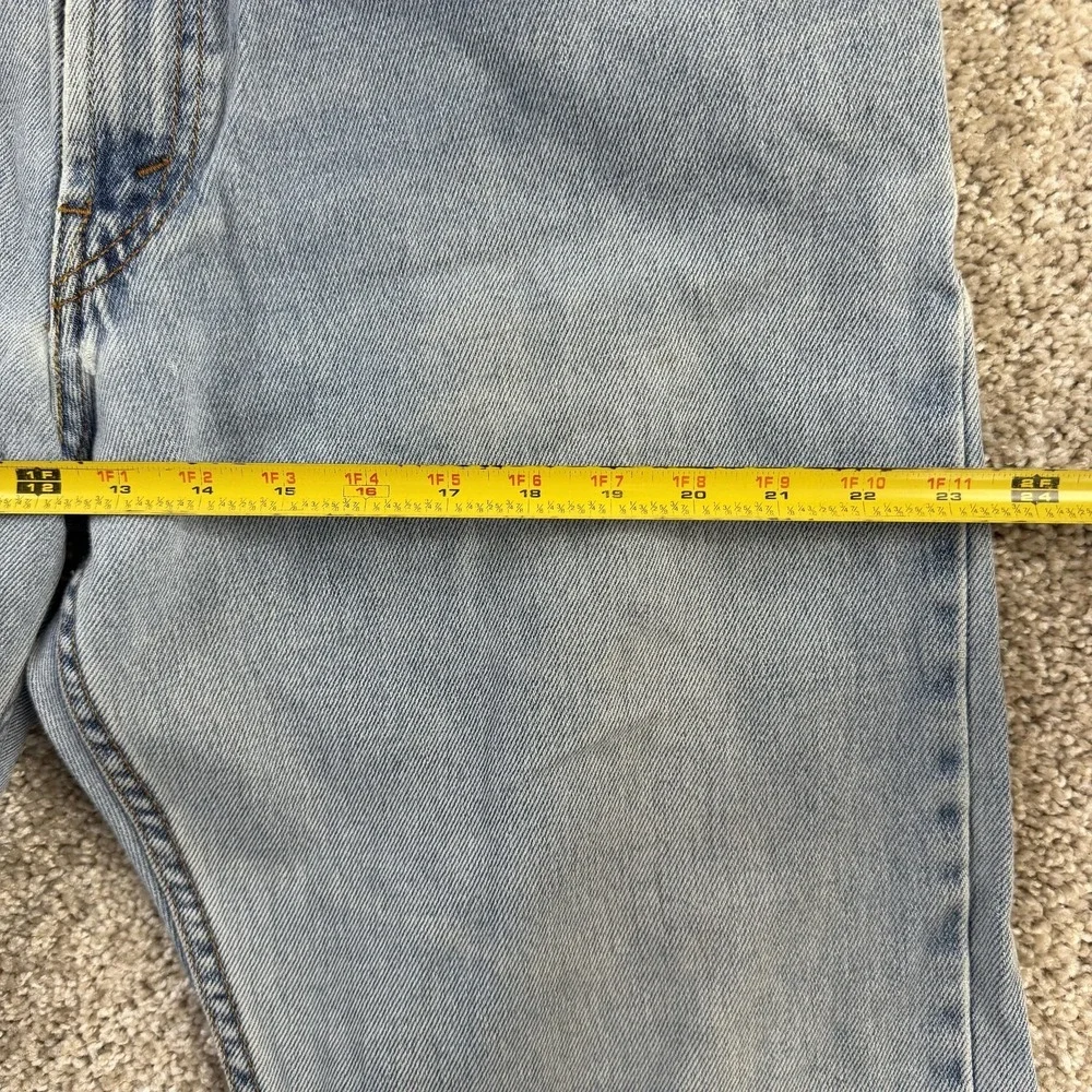 Y2K Levis 505 Jeans Mens 36x32 Light Wash Blue Denim Regular Straight Casual